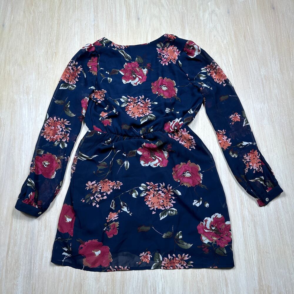 Lulu's Floral Pretty Pretender Romantic Ruffle Party Mini Cocktail Dress XS - Picture 9 of 12